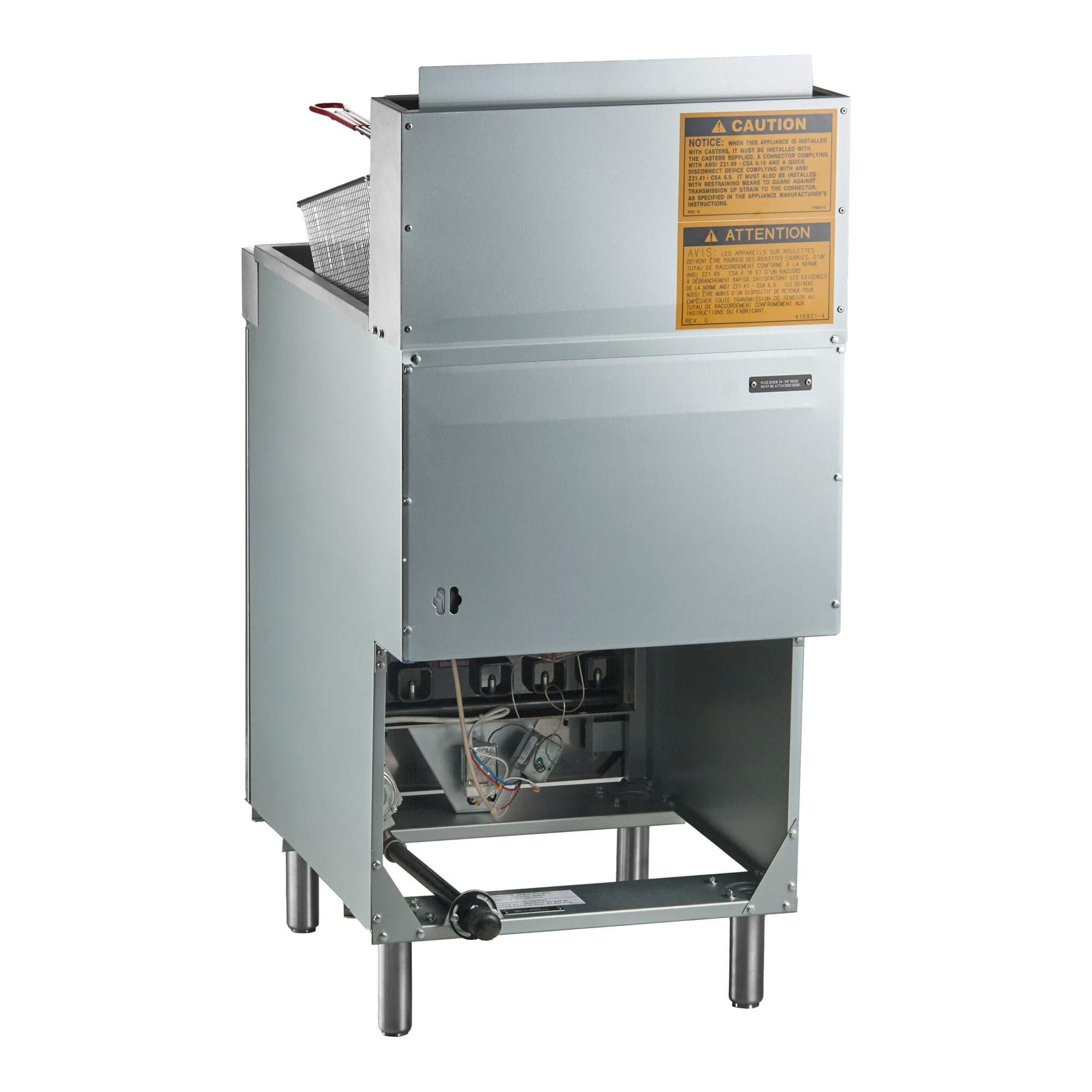 Vulcan LG500-1 65-70 lb. Friteuse sur pied au gaz naturel - 150,000 BTU — image 2