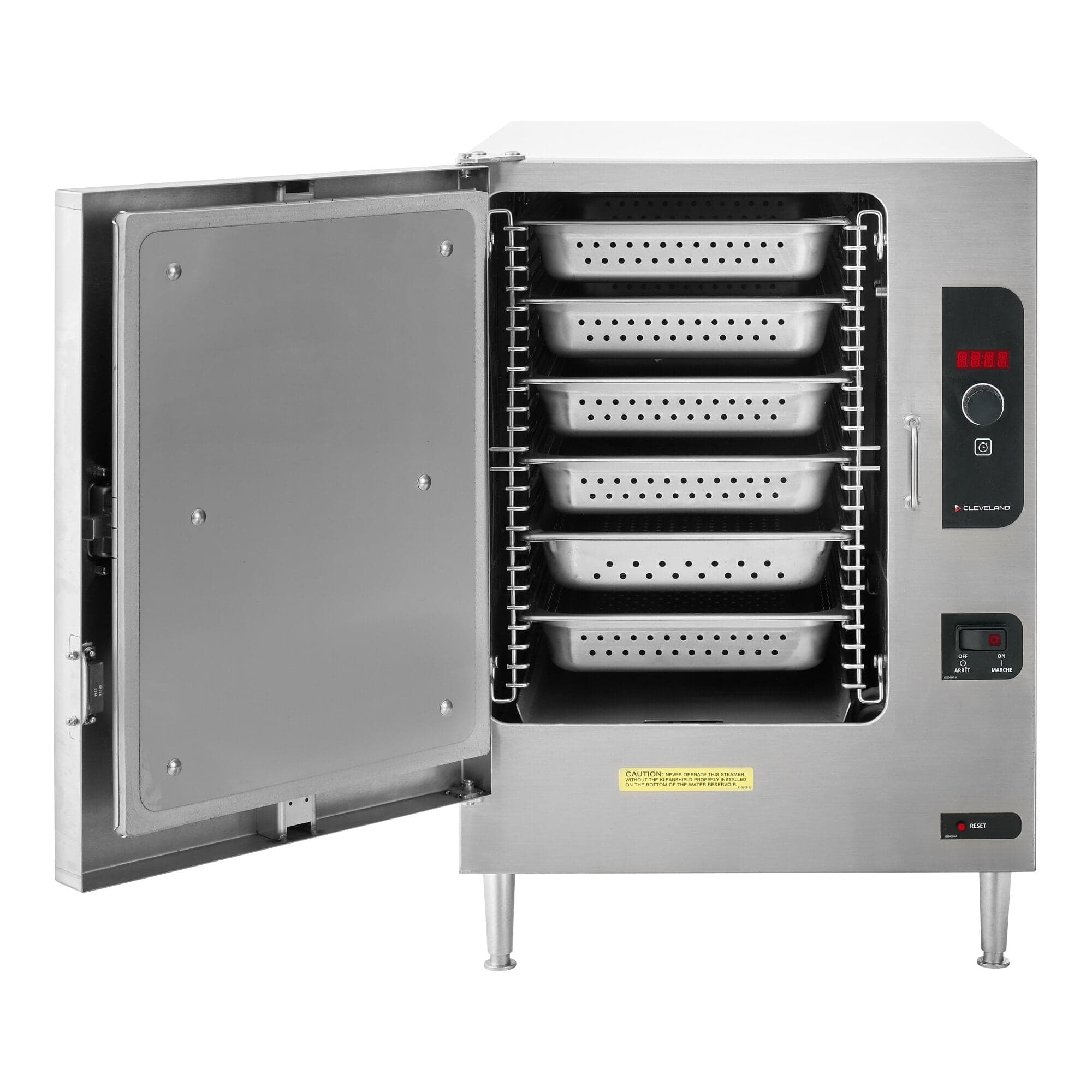 Cleveland 22CET6.1 SteamChef 6 plateau Cuiseur vapeur à convection de comptoir électrique - 208V, 3 Phase, 12 kW — image 3