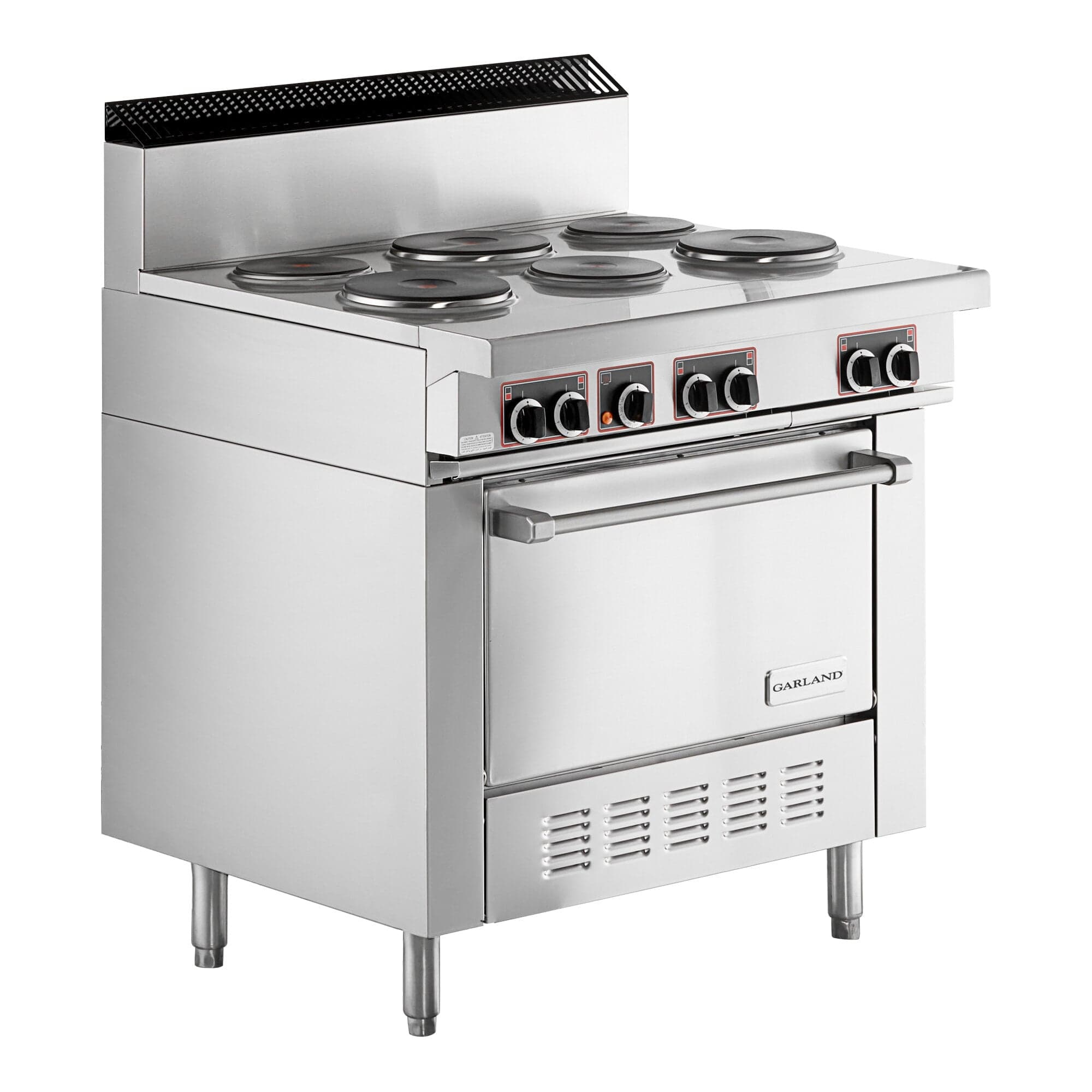 Garland SS686 6 Cuisinière de restaurant à brûleurs scellés série Sentry électrique avec four standard - 208V, 3 Phase, 19 kW