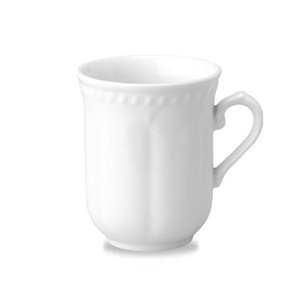 CHURCHILL WBM501 Mug - Buckingham - 9.9 oz - 3 3/16 po de dia. x 3 1/8 po H - Blanc