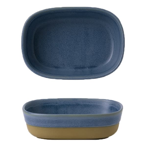 CHURCHILL EMBLED171 Plat profond - Emerge Oslo Blue - 6 3/4 x 4 5/8 x 1 15/16 po - Bleu