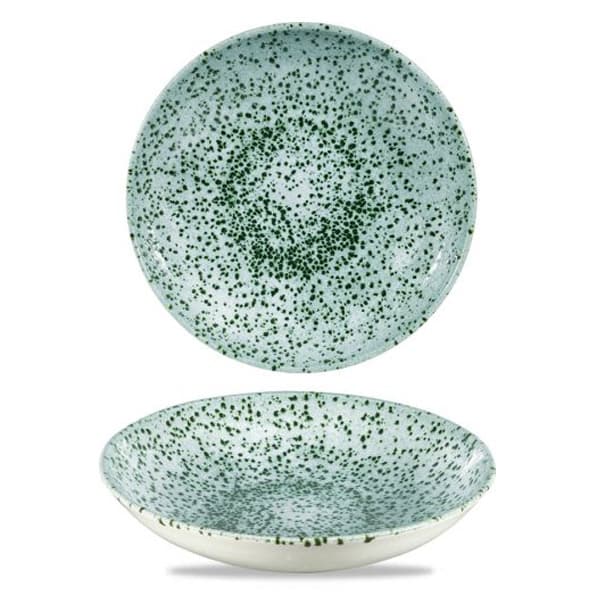 CHURCHILL MNGREVB91 - Assiette creuse - Studio Prints Mineral - 40 oz - 9 3/4 po dia. x 1 5/16 po H - Vert minéral
