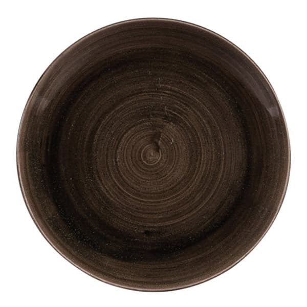 CHURCHILL PAIBEV101 Assiette plate - Stonecast Patina Iron Black - 10 1/4 po - Fer noir