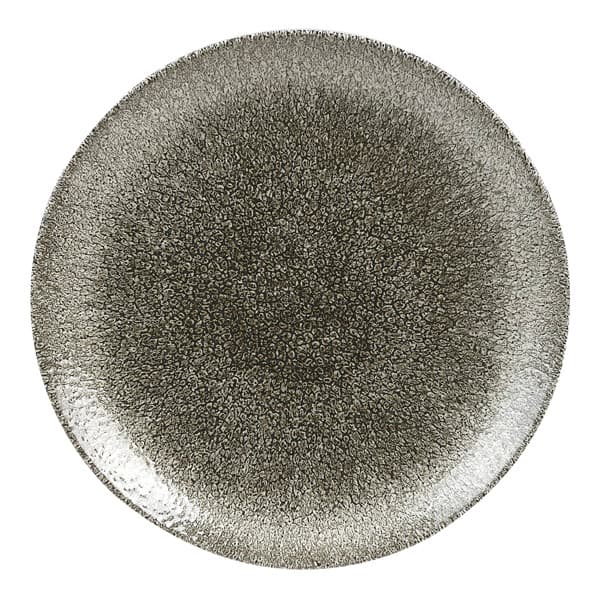 CHURCHILL RKBQEV101 Assiette plate - Studio Prints Raku - 10 1/4 po - Quartz noir