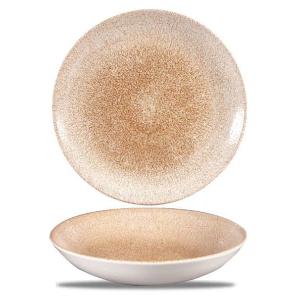 CHURCHILL RKGOEVB91 Assiette creuse - Studio Prints Raku - 40 oz - 9 3/4 po dia. x 1 3/8 po H - Orange grenat