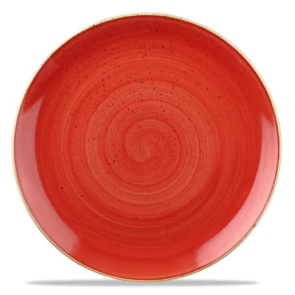 CHURCHILL SBRSEV101 Assiette plate - Stonecast Berry Red - 10 1/4 po - Rouge baies
