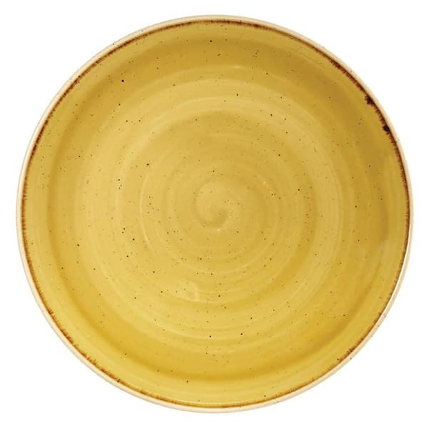 CHURCHILL SMSSEV101 Assiette plate - Stonecast Mustard Seed Yellow - 10 1/4 po - Jaune graine de moutarde