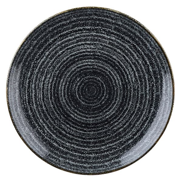 CHURCHILL SPCBEV101 Assiette plate - Studio Prints Homespun - 10 1/4 po - Noir charbon
