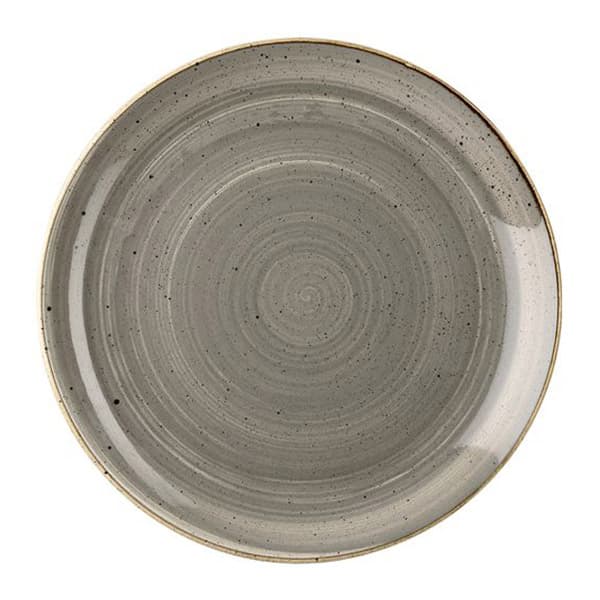 CHURCHILL SPGSEVP81 Assiette plate - Stonecast Peppercorn Grey - 8 1/2 po - Gris poivre