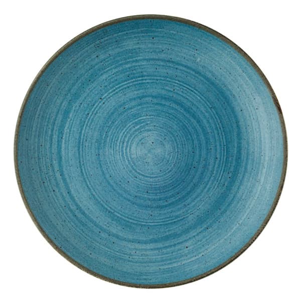CHURCHILL SRBEEV101 Assiette plate - Stonecast Raw Blue - 10 1/4 po - Bleu brut