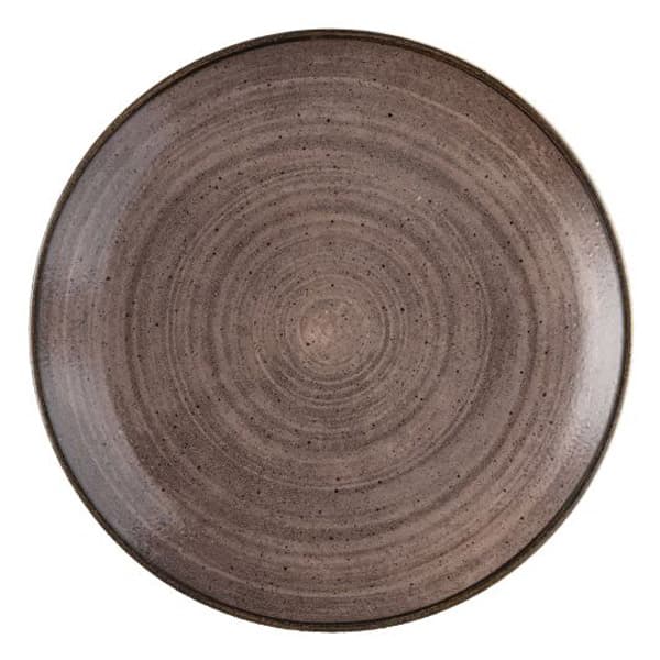 CHURCHILL SRBREV101 Assiette plate - Stonecast Raw Brown - 10 1/4 po - Brun cru