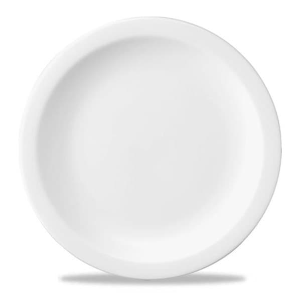 CHURCHILL WHP101 Assiette plate - Nova - 10 po - Blanc