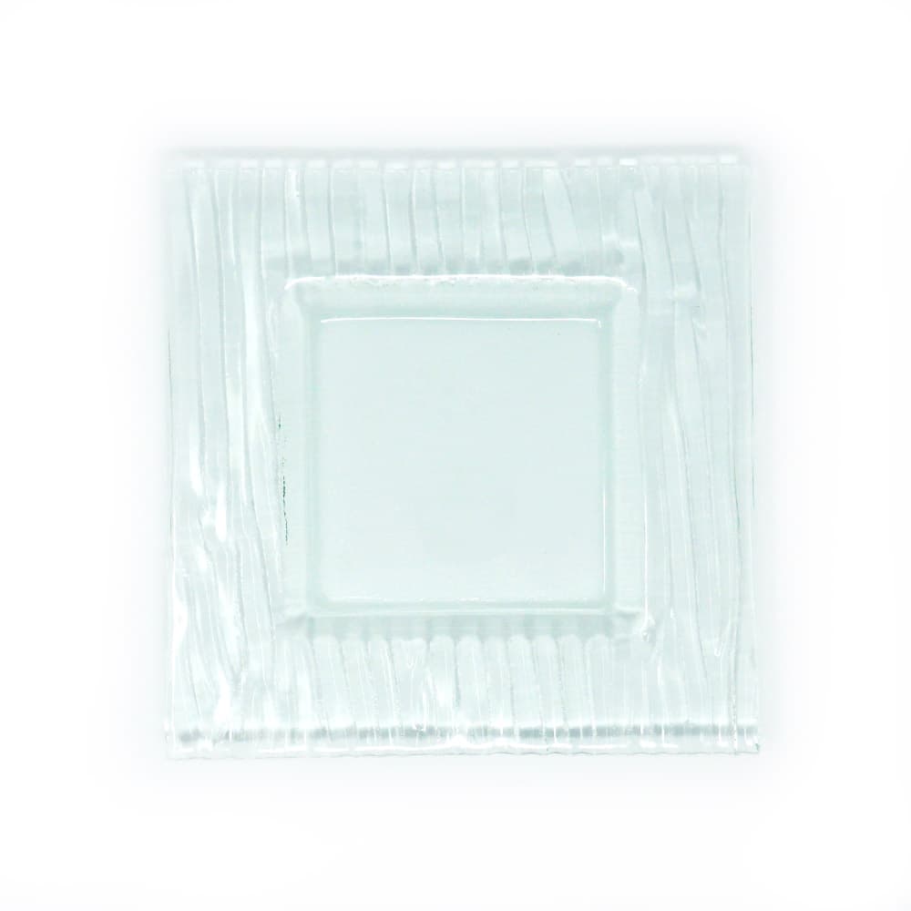 Assiette plate - Dudson - Assiette carré en verre - 9 po – 6/caisse