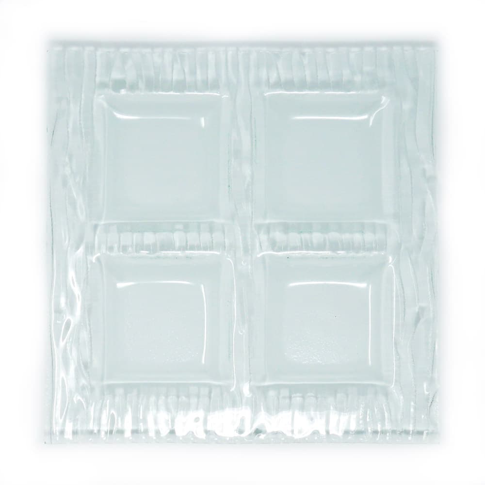 Assiette plate - Dudson - Assiette carré en verre - 12 po – 6/caisse