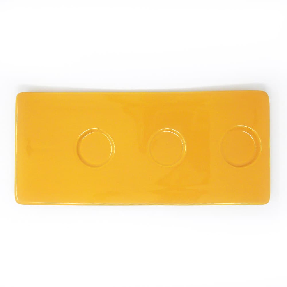 Assiette de présentation - Dudson Paintbox Marigold - plateau - 6 1/2 x 15 po – 9 unités