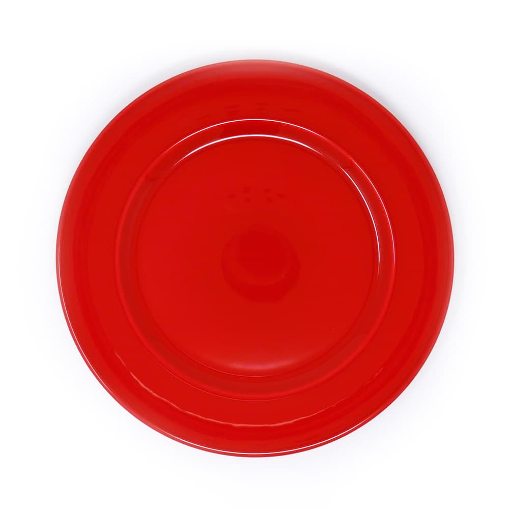 Assiette plate - Dudson Paintbox Flame Red - 11 1/2 po – 12/caisse