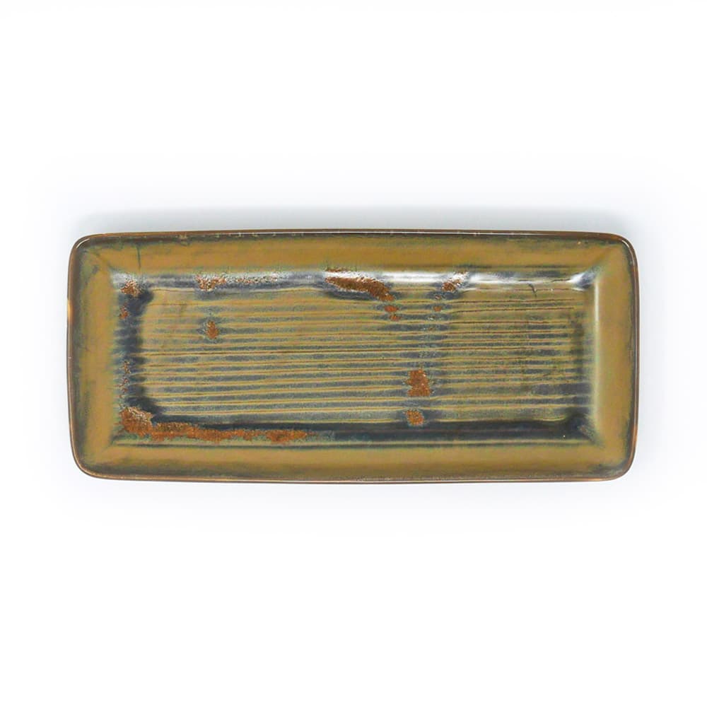Assiette plate - Dudson Bronze Medium - Plateau du chef - 4 7/8 x 10 3/4 po – 8/caisse