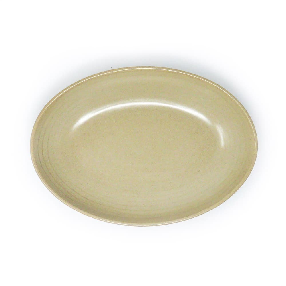 Assiette creuse - Dudson Evo Sand - Assiette creuse ovale - 10 3/4 po – 12/caisse
